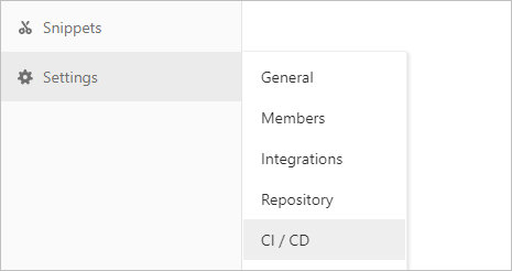 Переходим к настройкам CI/CD нашего проекта
