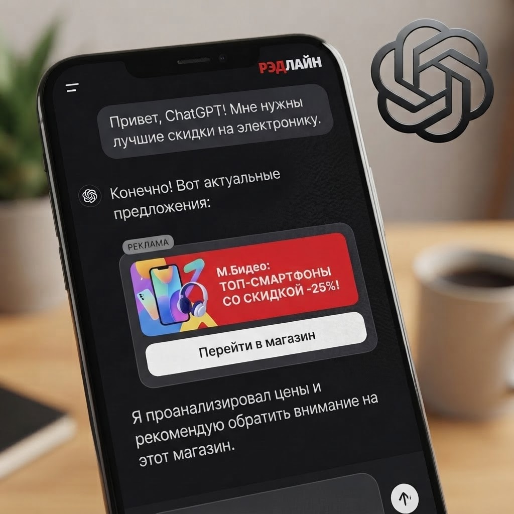 ChatGPT начал показывать рекламу в диалогах на русском языке: что это меняет для вашего бизнеса