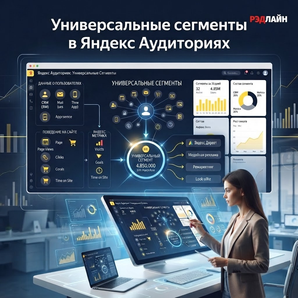 Универсальные сегменты в Яндекс Аудиториях: как объединение email, телефона и ClientID повышает точность рекламы
