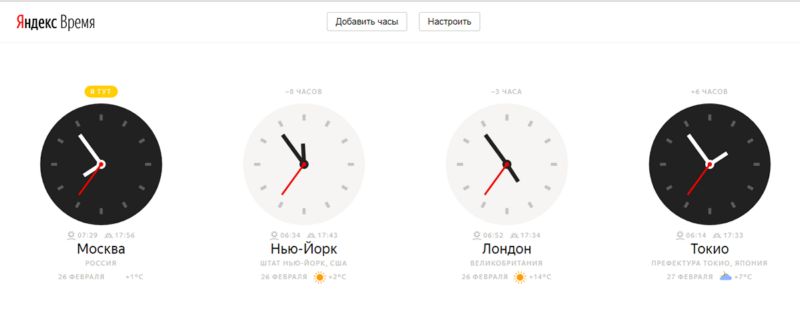 Яндекс.Время