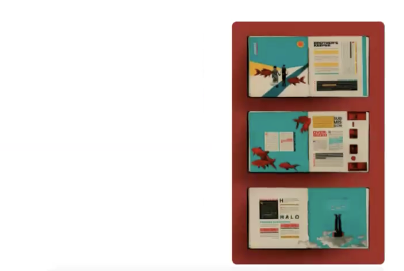 Решил вернуться к одному из ранних референсов,
который мне нравился, и попробовать поработать с текстом