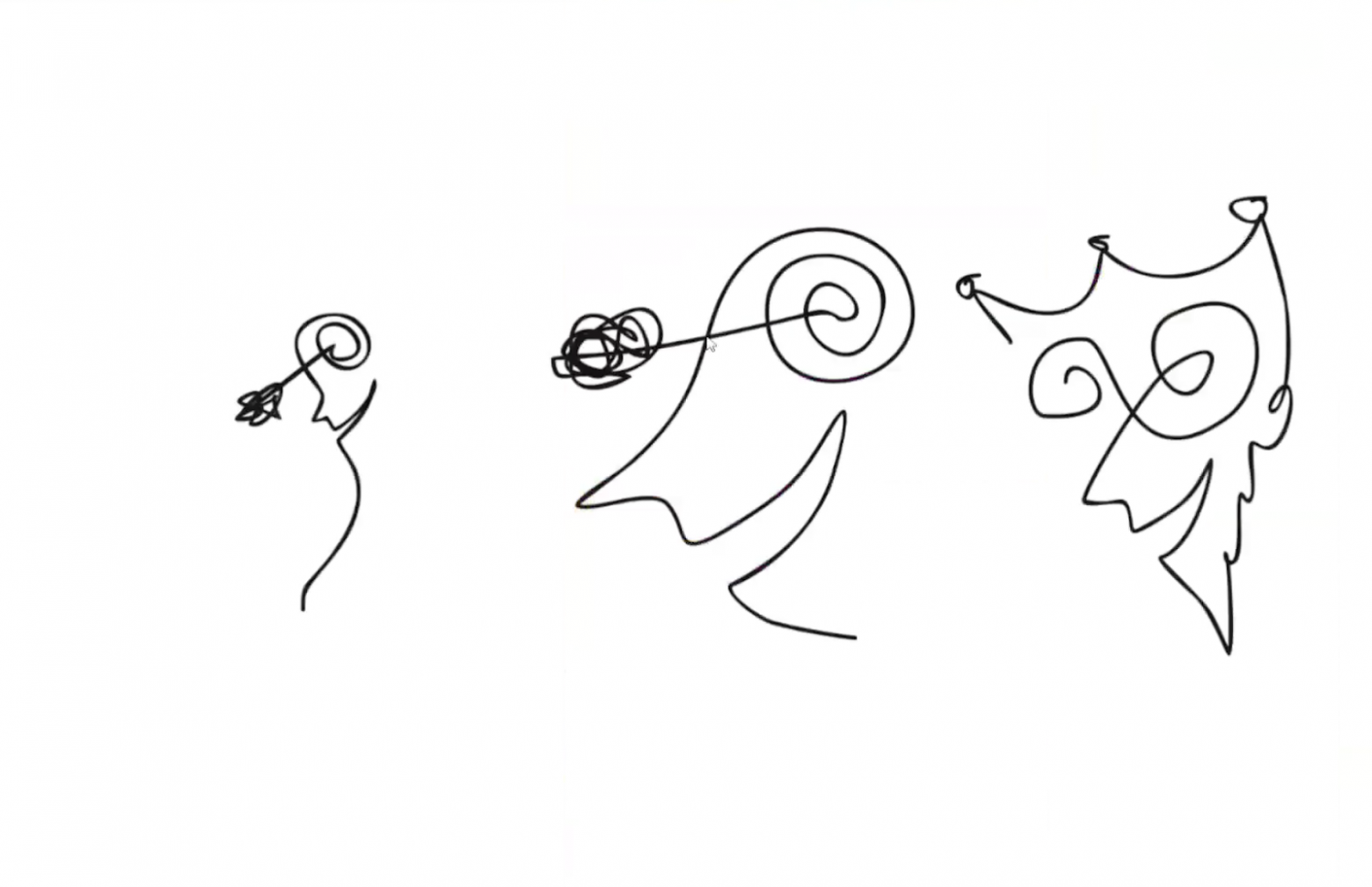 Тогда я решил добавить свой стиль буквально — нарисовал от руки мультяшных человечков и отправил
их вместе с промптом и предыдущей генерацией