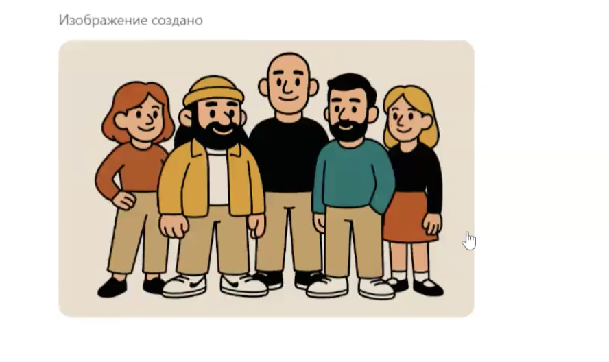 Получилось уже отлично, и теперь просто нужно добавить отличительные черты каждого из персонажей